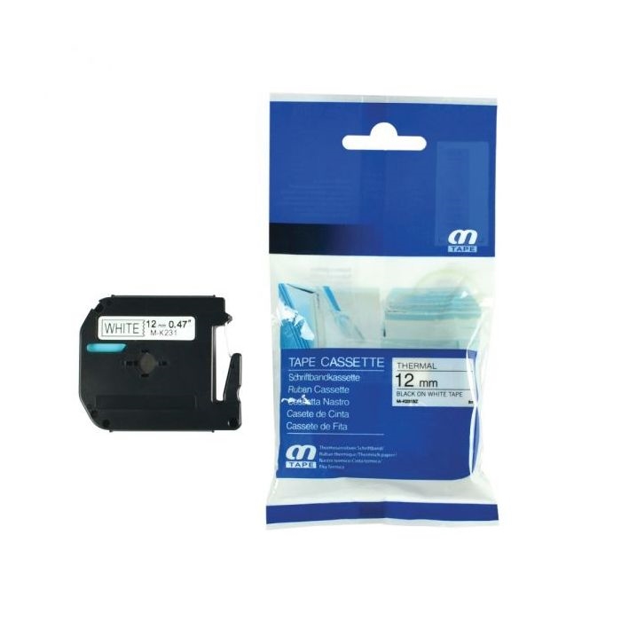 MK231-Brother MK-231 NOIR/BLANC 12mm compatible