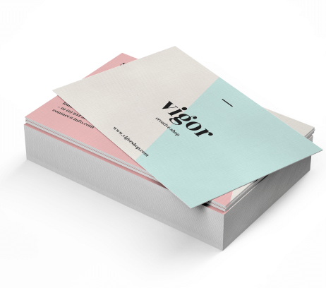 Business cards 13pt Linen Uncoated