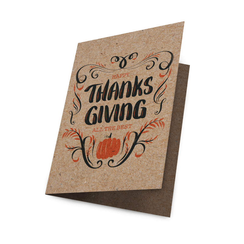 Kraft Greeting Card