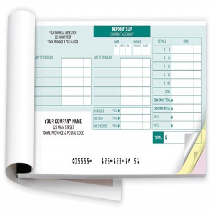Deposit Slip Book