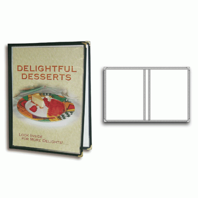 Clear Menu Cover 8.5x11