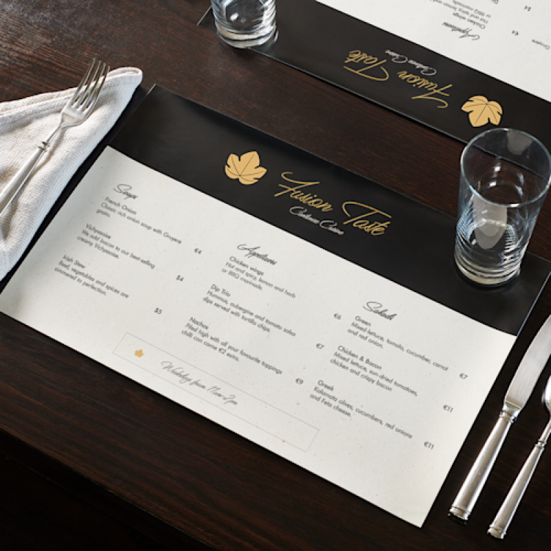 Montreal Custom Paper Placemat Printing 