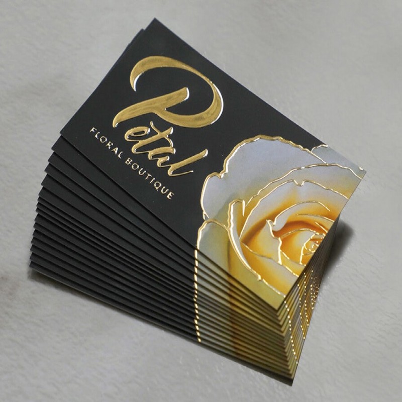 Raised Foil Business Cards