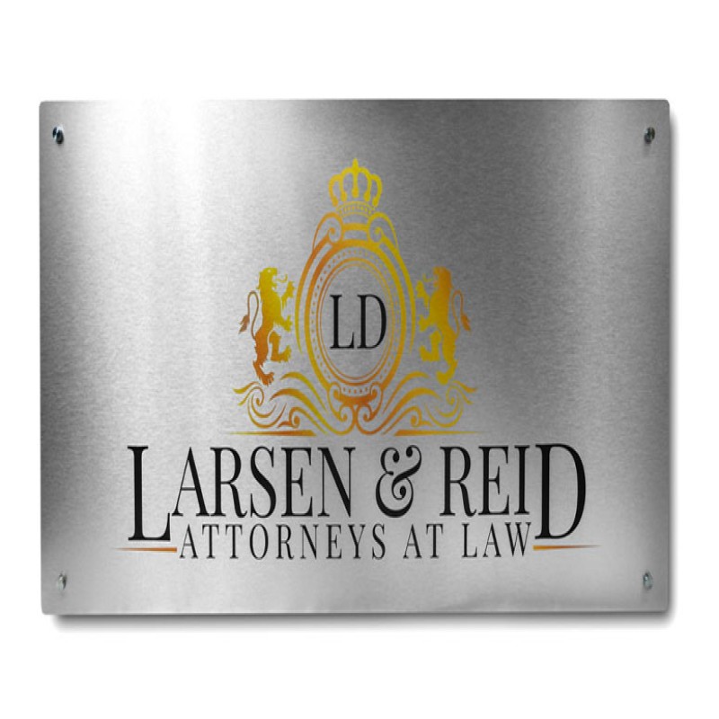 Brushed Aluminum Signs