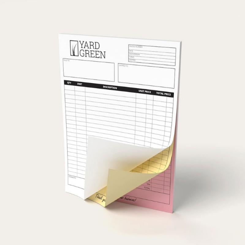 Business Form NCR  In 2 , 3 and 4 Copies
