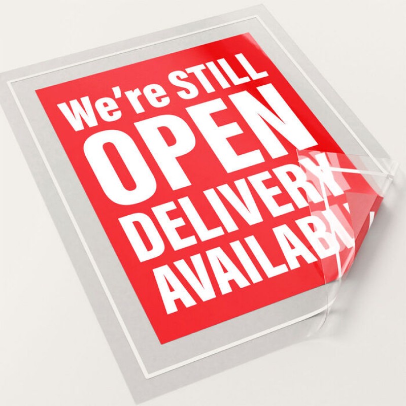 Clear or Opaque Static Window Clings