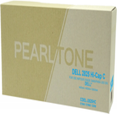 Dell 2825CHC Cyan Toner Cartridge, High Yield – Compatible