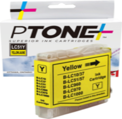 Brother LC51 Yellow Ink Cartridge – Premium Compatible