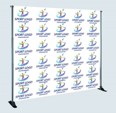Backdrop - Vinyl - Telescopic Backdrop Banner Stands