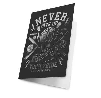 Raised Spot UV Suede Greeting Cards