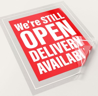 Clear or Opaque Static Window Clings